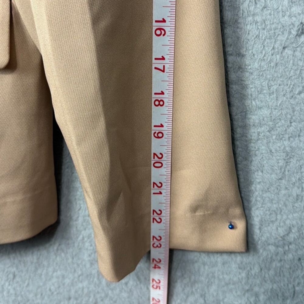 Mina Self Blazer Lined Single Button Camel SZ M N… - image 7